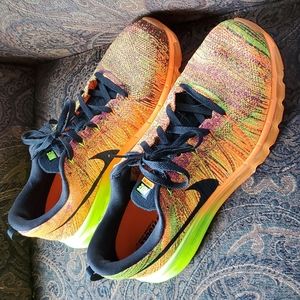 Nike Flyknit MaxTotal Orange Fireberry mens size 14